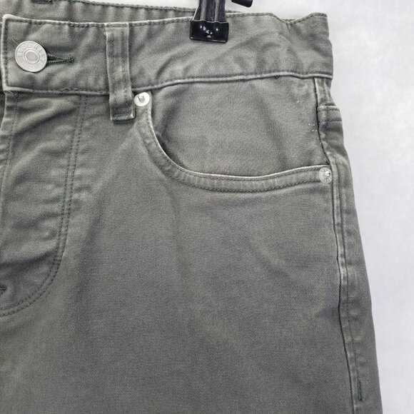 Buck Mason Jeans Maverick Slim Mens Sz 29 12oz Harbor Twill Grey Button Fly Flaw - Picture 6 of 16